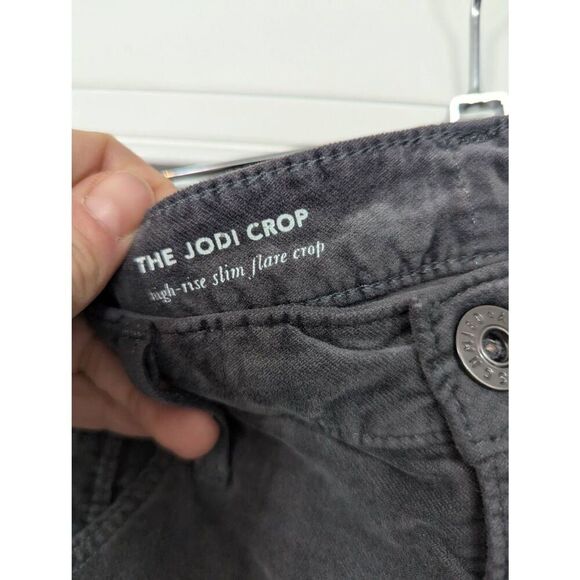 AG‎ Adriano Goldschmied The Jodi Crop High Rise Slim Flare Crop Velour Pants 29 - Picture 4 of 7